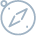 Compass icon illustration