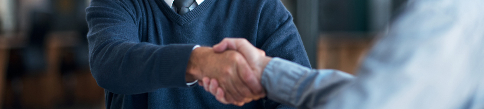 Two people shaking hands